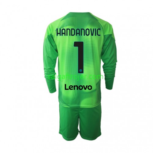 Internazionale Milano Samir Handanovic 1 Fodboldtrøjer Målmand Børn 3. sæt 2022/23 Langærmet Internazionale Milano Samir Handanovic 1 Fodboldtrøjer Målmand Børn 3. sæt 2022/23 Langærmet